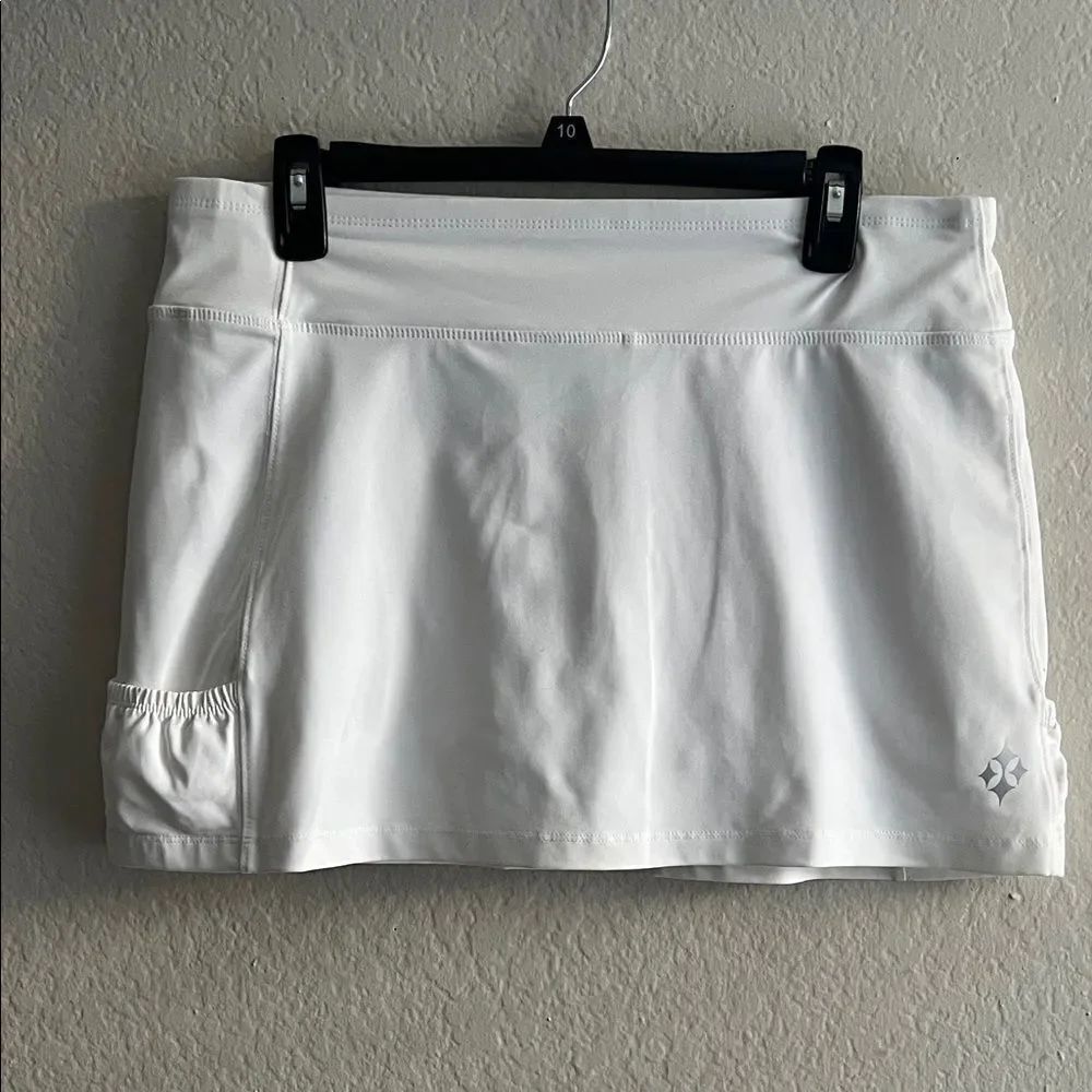 Jofit Women’s Essential Swing Tennis Skort White with Pockets in Size L